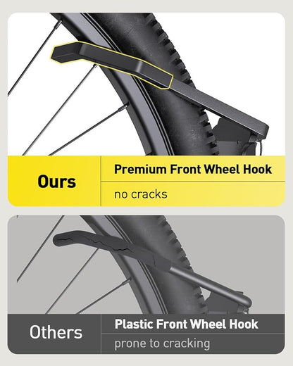 Alphamount AM Swivel Bike Wall Mount, Metal Wall Bike Rack - Image 4