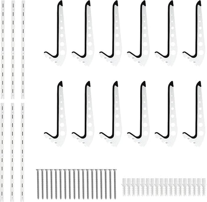 6 Board Surf Rack Wall Mount for Surfboard, Snowboard Storage Adjustable Wall - Image 6