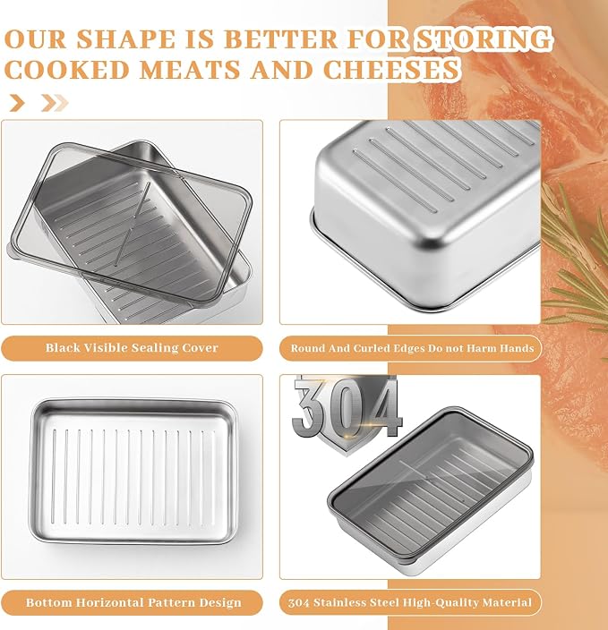 Hushee 6 Pack Bacon Cheese Container - Image 8