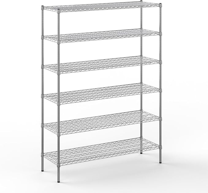 18" Deep x 54" Wide x 74" Height Wire Shelving Kit | 6-Tier | NSF Commercial by Regal+Altair