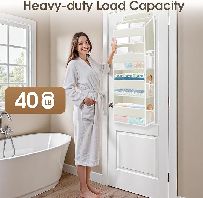 2 Pack Over The Door Organizer, Hanging Storage Organizer - Image 5