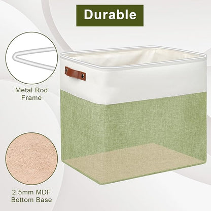 Large Fabric Storage Baskets | 50L Storage Bins, Decorative Linen Closet Baskets - Image 4