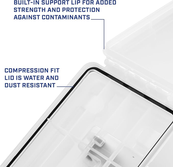 Sheffield Ammo Box Made in USA, Stackable Lockable Ammo Storage Box, Frost | XL - Image 5