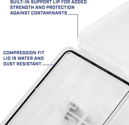 Sheffield Ammo Box Made in USA, Stackable Lockable Ammo Storage Box, Frost | XL - Image 5
