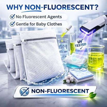 Non-Fluorescent Mesh Laundry Bags 20 x 23.5 in, Durable Mesh Bags - Image 3