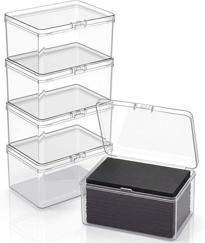 Jetec 6 Pieces Mini Plastic Clear Beads Storage Containers Box - Image 8