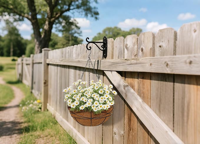 2 Pack 14 inch Metal Hanging Baskets - Image 8