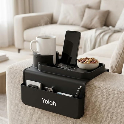 YOLAH Silicone Couch Cup Holder Tray - Image 3