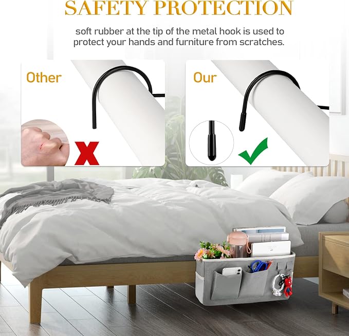 Bedside Storage Caddy/Bedside Hanging Storage Bag - Image 6