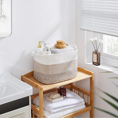 Storage Basket for Organizing, Woven Baskets for Storage, Rectangle Decorative - Image 7