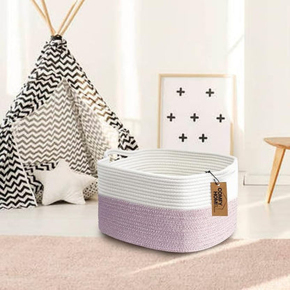 COMFY-HOMI Cotton Rope Woven Medium Basket - Image 4