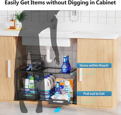 iSPECLE Extendable Under Sink Organizer - Image 4
