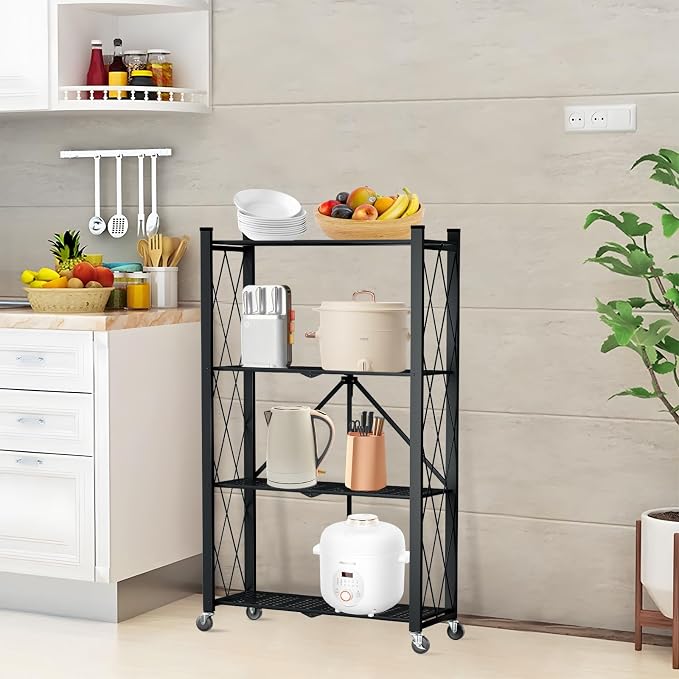 4 Tier Foldable Storage Shelf - Image 8