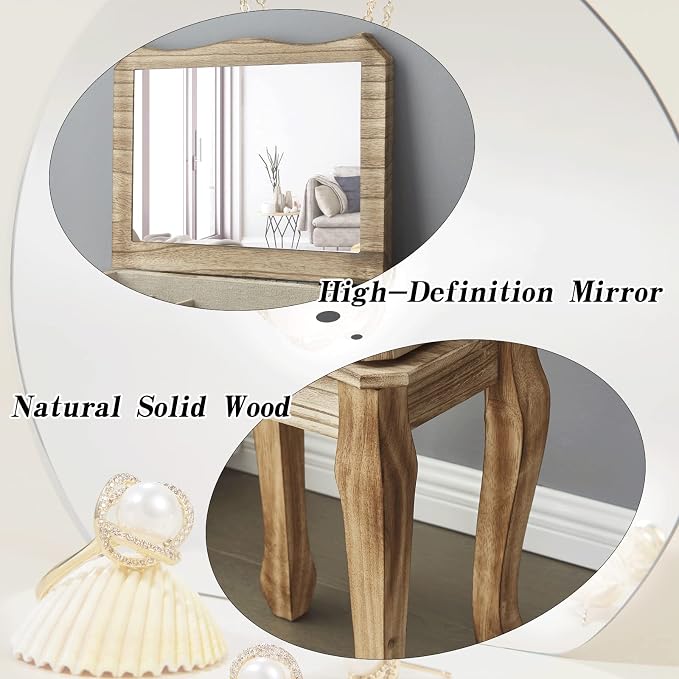 Emfogo Standing Jewelry Armoire, 7 Drawers & 2 Side Doors Jewelry Amoire - Image 5
