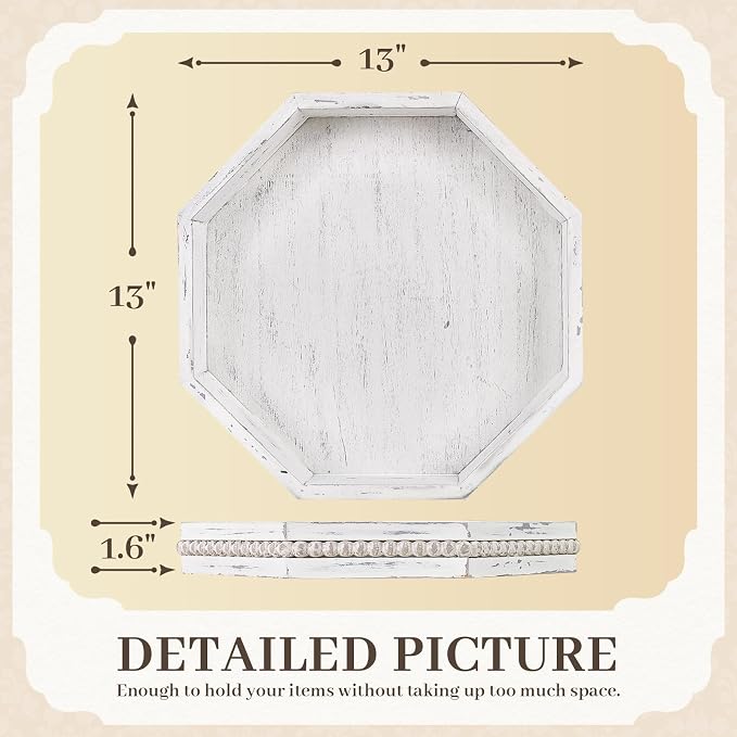 Wooden Decorative Tray, Small Serving Tray - Image 2