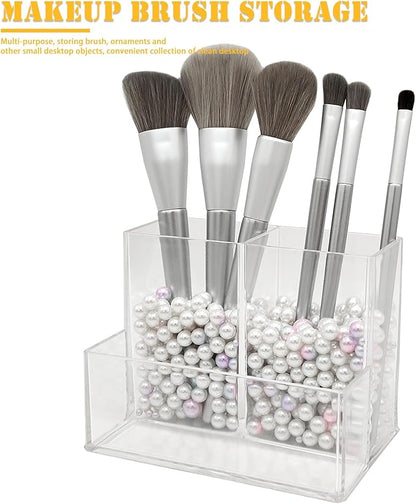 Cerpourt Clear Acrylic Makeup Brush Organizer, Pencil Pen Holder - Image 5