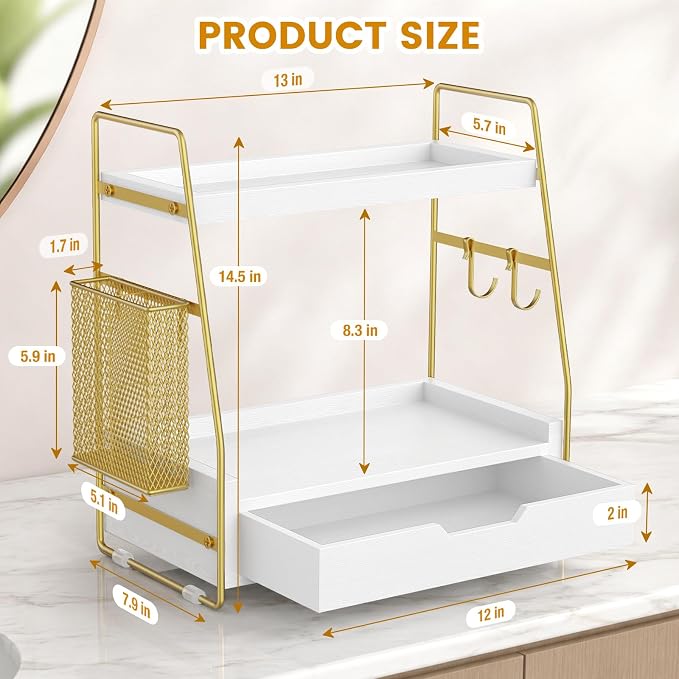 2-Tier Bathroom Counter Organizer - Image 2