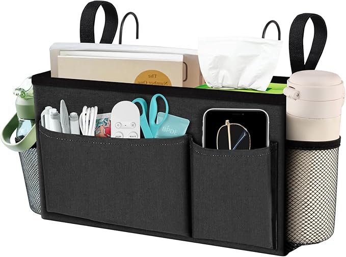 BlissTotes Bedside Caddy, Bedside Storage Organizer by BlissTotes