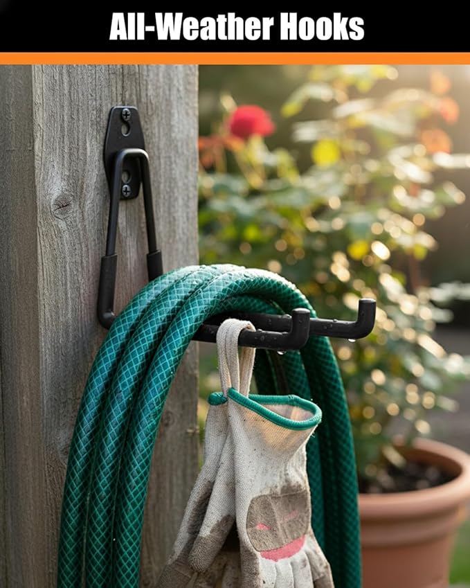 WMK 7.3'' Heavy Duty Garage Hooks, 6 Pack Wall Mount Garage Storage Hooks - Image 4
