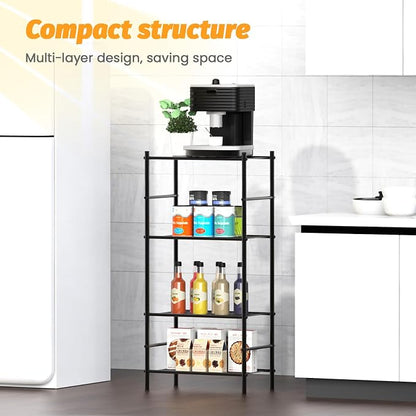 Abiglifty Storage Shelves, 4-Tier Wire Shelving, Metal Shelving - Image 6