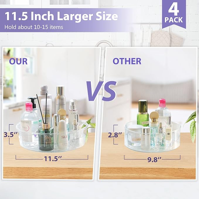 GUZON 4 Pack Lazy Susan Organizer - Image 5