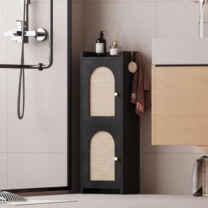 Arbuxzuy Rattan Bathroom Storage Cabinet - Image 5