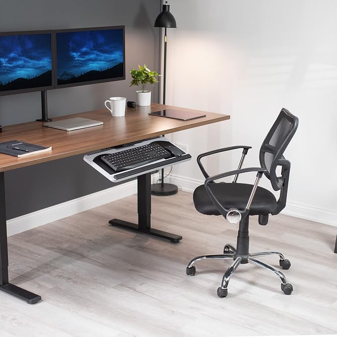 VIVO Adjustable Computer Keyboard and Mouse Platform Tray, Ergonomic Under - Image 5