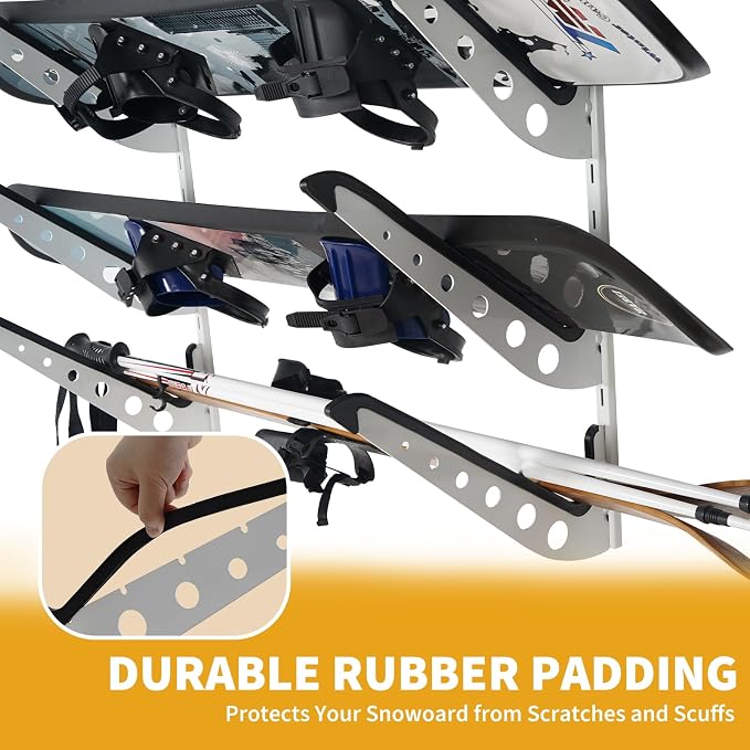 Snowboard Wall Racks, Adjustable Storage Rack - Image 6