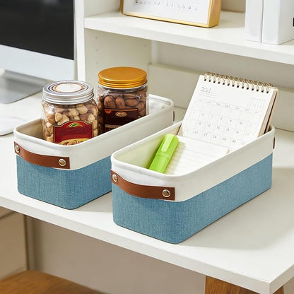 Bagnizer Small Fabric Storage Baskets, Decorative Basket - Image 3