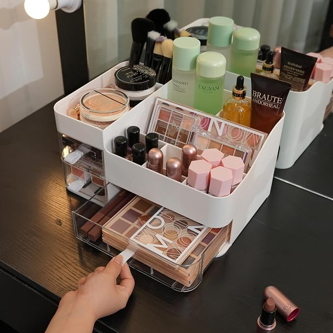 KLGO Makeup Organizer and Storage Cosmetic Display Case - Image 5