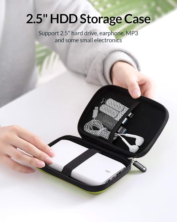 ORICO Hard Drive Case 2.5 inch External Drive Storage Carrying Bag Waterproof - Image 2