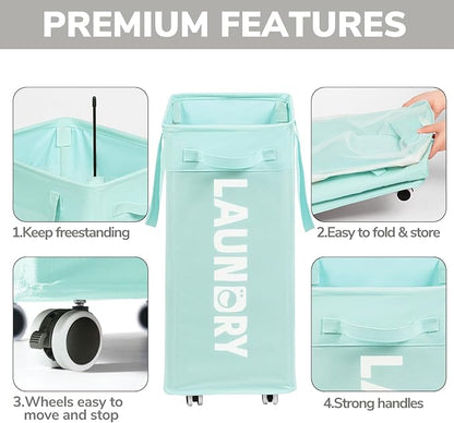 Goodpick Rolling Laundry Basket - Image 4