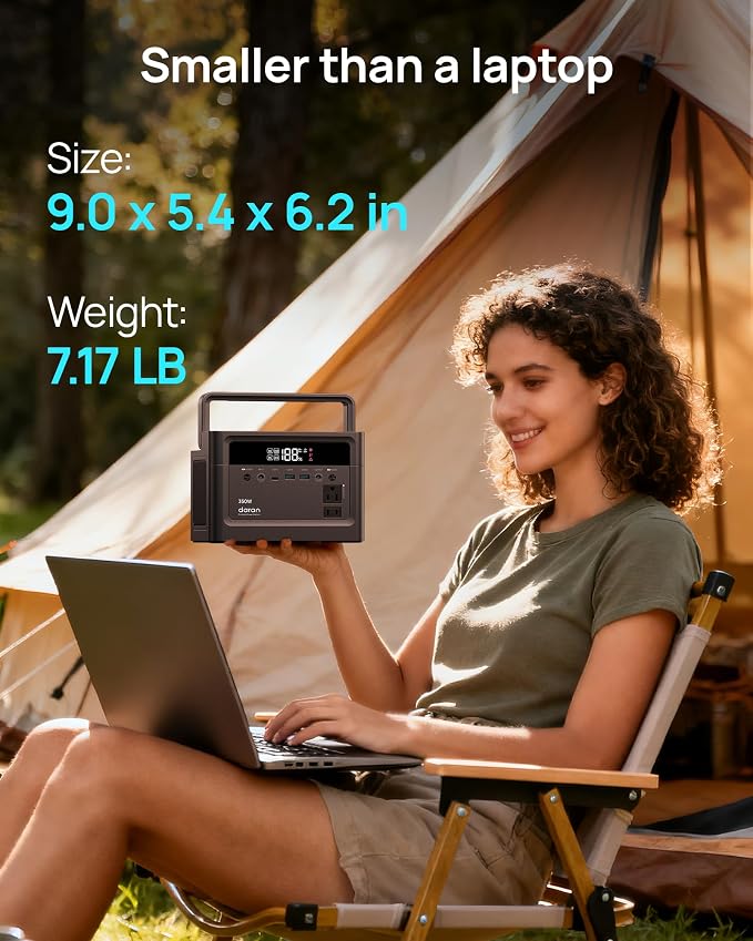 Portable Power Station, 288Wh LiFePO4 Battery, 350W Power Bank - Image 6