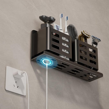 Aluminum Toothbrush Holder Self-Adhesive Hanging Bracket Shower Toothbrush - Image 3