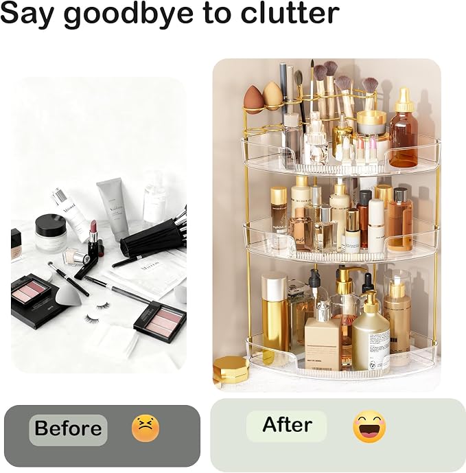 FELIZHOUSE 3-Tier Makeup Organizer - Image 2