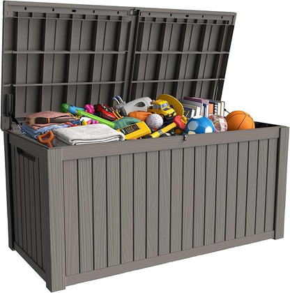 200 Gallon Outdoor Storage Box Resin Deck Box All Weather Waterproof Large by Decksplore%E2%80%94BuiltforOutdoor