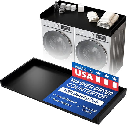 OfficeSimpli Washer Dryer Countertop, Made in USA, Non-Slip Pads, Laundry Room by OfficeSimpliUS