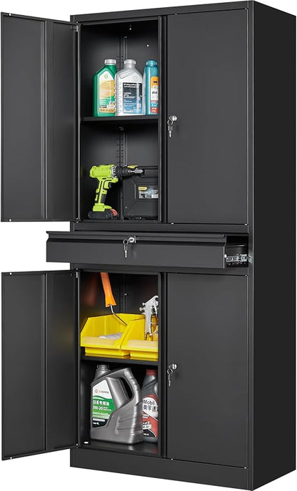 SISESOL Metal Garage Storage Cabinet by SISESOL