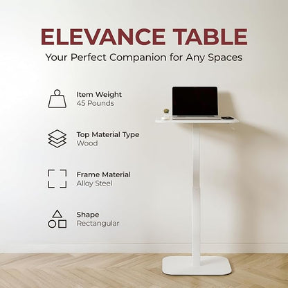 Ergohome™ ELEVANCE Table™ Height Adjustable Minimalist Tables, Laptop Desk - Image 5