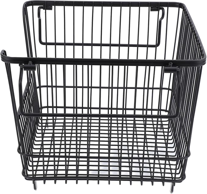 Freezer Organizer Bin, Stackable Wire Basket - Image 5