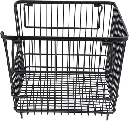 Freezer Organizer Bin, Stackable Wire Basket - Image 5