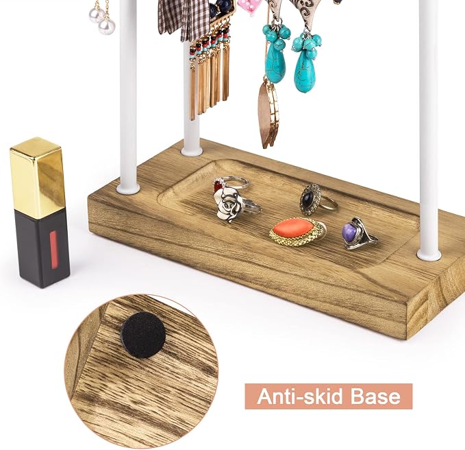 SRIWATANA Jewelry Organizer Display Extra Tall Necklace Holder 3 Tier Jewelry - Image 7