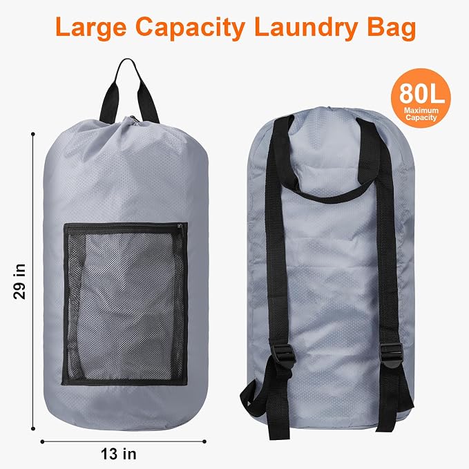 Laundry Bag Backpack Durable Laundry Bag - Image 2