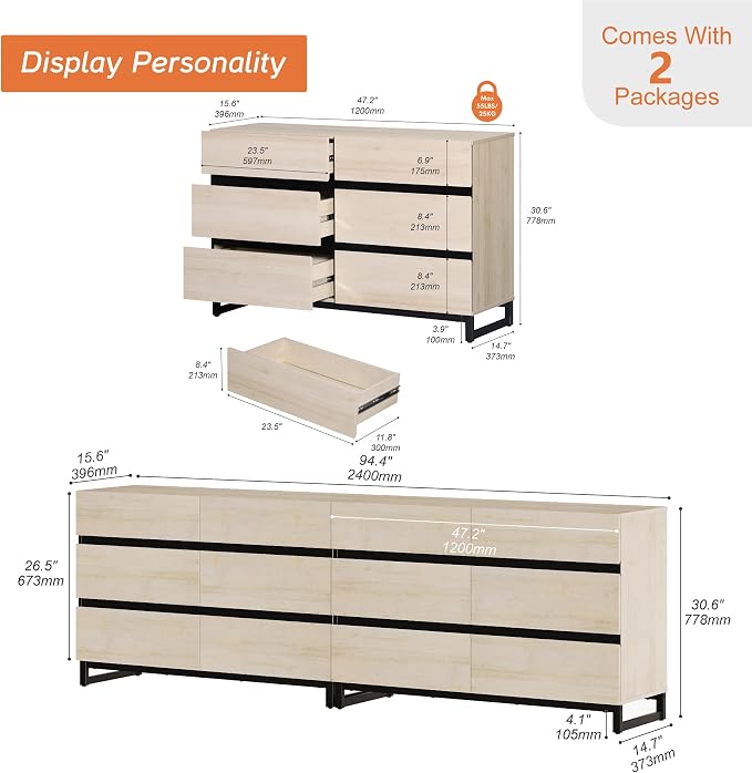 WAMPAT Dresser for Bedroom, Closet Organizers and Storage - Image 2