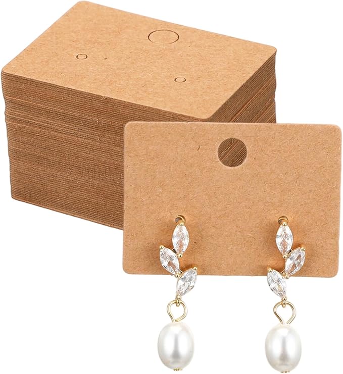 LIQWEI 150 Pcs Earring Display Cards, Earrings Paper Holders Organizer by Unknown