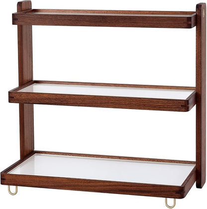 Coffee Mug Holder Wooden Cup Rack, 3-Tier Acrylic Home Coffee Mug Display Rack by KAOTGOT