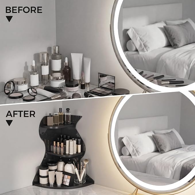 Bathroom Counter Organizer, Corner Bathroom Counter Organizer, Vanity Organizers - Image 6