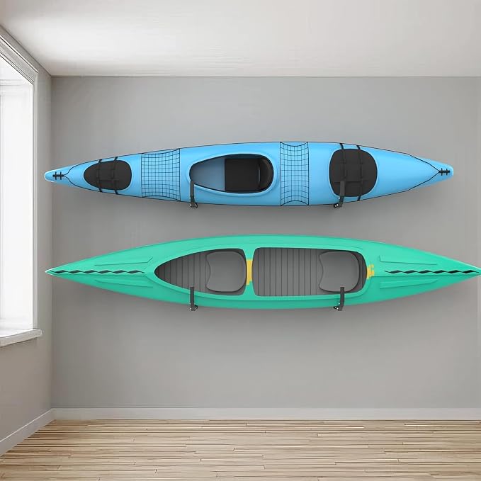WALMANN Wall Mount Kayak Storage Rack, Kayak Hooks - Image 2