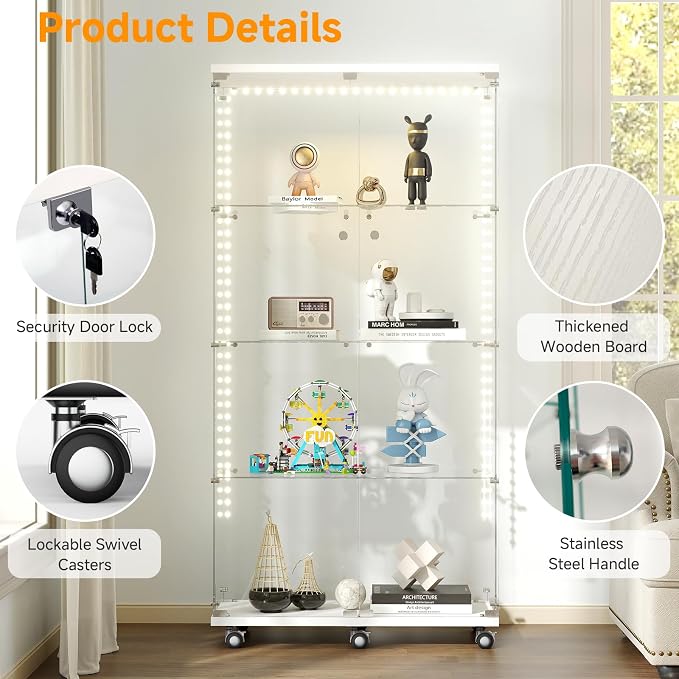 Tempered Glass Display Cabinet - Image 4