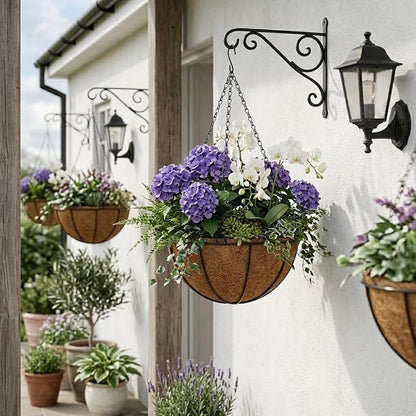 10 Inch Metal Hanging Basket - Image 4